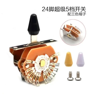 High-Quality Universal Electric Guitar 24-Spline Super 5-Way Pickup Selector Switch for Tone Conversion