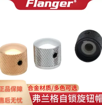 Flanger Electric Guitar/Bass Knob Caps Potentiometer Caps TL with Screws Metal Volume and Tone Knobs