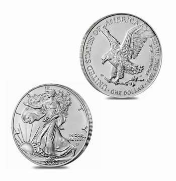 American Spread Wing Eagle Commemorative Coin Medal Statue of Liberty Silver Plated Coin Foreign Trade American Goddess Eagle Coin Collection