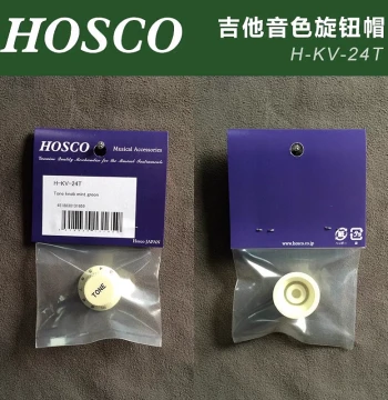 Japan-Made HOSCO H-KV-24T Electric Guitar/Bass Tone Knob Caps Mint Green Metric