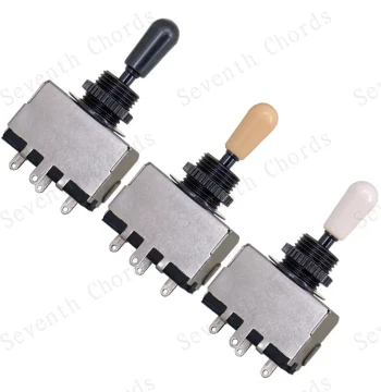 SG LP EPI Electric Guitar Enclosed Rocker 3-Position Toggle Switch 3-Position Tone Conversion Switch Black