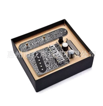 Black Nickel Pattern TL Bridge Plate, Wiring, Neck, Pickups - Guitar Accessories