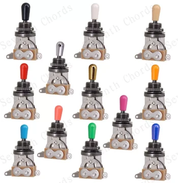LP EPI Open Electric Guitar Toggle 3-Way Switch Pickup Converter Selector Gear Nut Gunmetal Black