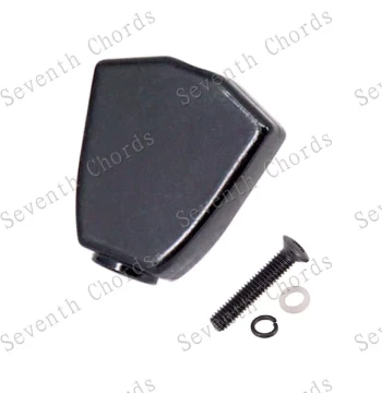 Electric Guitar String Button Handle Acoustic Guitar Tuner Head Cap Machine Head Knob Diamond Shape Black