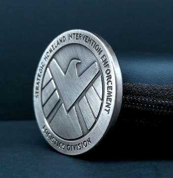 USA Marvel S.H.I.E.L.D. Agent Coin, Hydra Commemorative Medal, Iron Man Avengers Silver Coin Collection