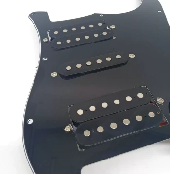 Hot Sale Electric Guitar Accessories ST/SQ Assembly Single/Double Pickguard with Pickup Wiring Dual HSH Pickguard Full Set Black