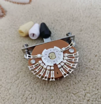 12-Spline Super 5-Position Electric Guitar Selector, 5-Position Tone Conversion Toggle Switch (Phosphor Bronze)