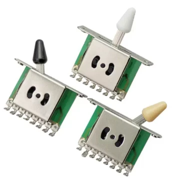 5-Way/3-Way Electric Guitar & Bass Pickup Selector Switch, Professional ST/SQ Pickup Toggle Switch Accessories