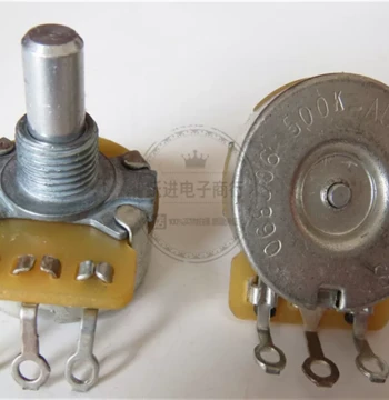 Imported USA CTS A500K Single-Gang 3-Pin Electric Guitar Potentiometer Stem Length 16MM Round Shaft