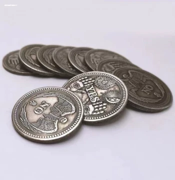 USA Antique Bronze 3D Relief 'YES' Decision Coin: Commemorative Collectible for Luck & Love, 'NO' Coin