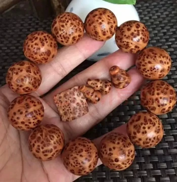 Taihang Mountain Thuja Arborvitae Prayer Bead Bracelet Men's Bird Eye Burl Wenwan Aged Aromatic High Oil Density Full Burl Bracelet Prayer Beads