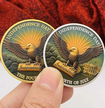 US 1776-2026 Zinc Alloy Gold-Plated Eagle Commemorative Medal, Creative Ornament with Bell, 250th Anniversary Coin