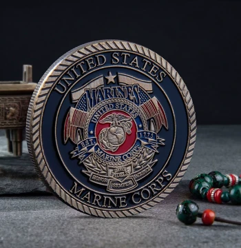 Commemorative Challenge Coin Navy Devil Dog Zodiac Metal Badge