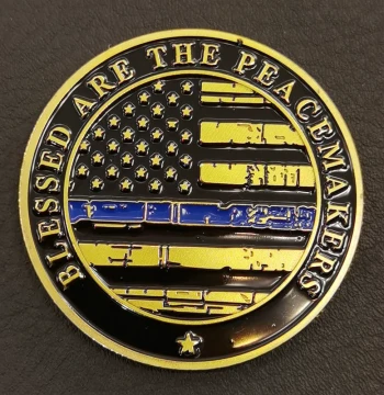 Blue Flag Guardian Deity Commemorative Coin US Challenge Coin Creative Badge Custom Craft Collectible Playable Veteran Medal