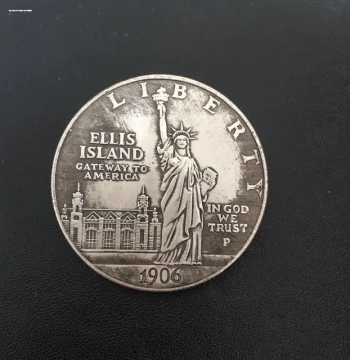US $1 Dollar Bill Liberty Statue Foreign Coin Commemorative Coin: Realistic Currency Replica