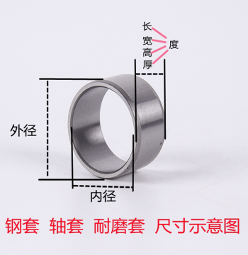 Complete Steel Bushing Set, Liner, Guide Sleeve, Thin-Wall Bearing Sleeve, Wear-Resistant Tube and Spacer, Inner Diameters 8/10/12/15/16
