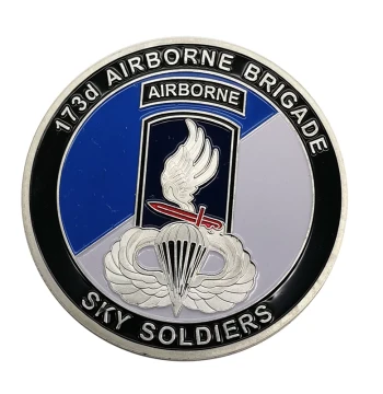 Challenge Coin US 173rd Airborne Brigade Military Emblem