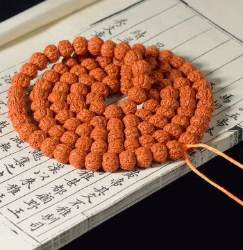 Nepal Premium Tree King Small Vajra Full Flesh Double Dragon Low Profile Raw Seed Bodhi Collectible 108 Prayer Beads Mala