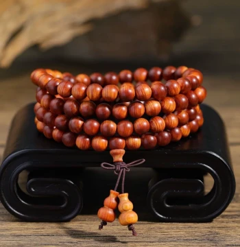 Authentic Taihang Aged Thuja Sutchuenensis Bracelet Hand-Held Collectible for Men, 108-Bead Prayer Beads Chain for Women