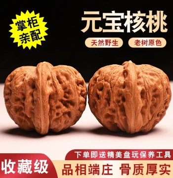 Collectible Walnut Premium Pinggu Yuanbao Walnut Hand Play Male Handheld Wild Collection Grade Female Walnut Collectible Play