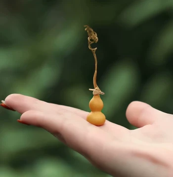 2cm Mini Gourd 'Grass Gold', 3-4cm Standard Grade Random Shipment, Suitable for Bracelets or Handheld Use, Small Size for Hand Rolling