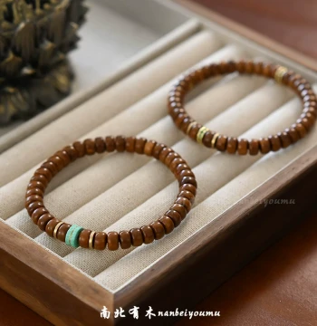 Original Design Natural Premium Kuke Tablet Bracelet for Women Amber Straight-Cut Bodhi Seed Niche Collectible Men's Bracelet