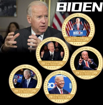 Cross-Border Biden Commemorative Coin, Trump Rival, US Election 2022 Commemorative Coin, Biden Coin
