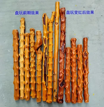 Yunnan Aged Jointed Wood Knot Hand Piece - Handcrafted Raw Wood Short Stick for Collectible Play, Massage, and Car Ornament