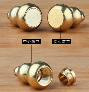Solid Brass Small Gourd, Solid Wenwan Gourd Keychain Pendant, Open Hollow Creative Personalized Small Gourd