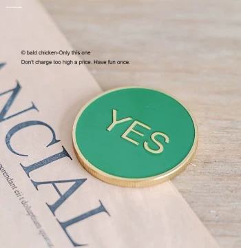 USA Antique Bronze 3D Embossed YES Decision Coin Commemorative Coin Collectible Lucky Love NO Coin