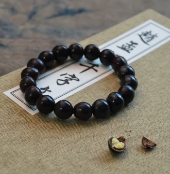 Natural Sapindus Bracelet 18 Beads Prayer Beads Cultural Play Bodhi Buddhist Beads Unisex Bracelet Accessory Retro Wood Soapberry Handheld