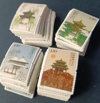Chinese Pavilion Stamps 1.2 Yuan 5 Sets Discounted Mailing