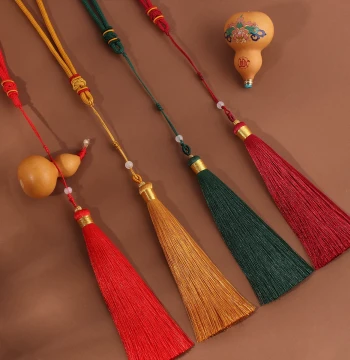 Adjustable Gourd Hanging Cord – Woven DIY Accessory for Car Ornaments, Handheld Pieces, Tassels, and Decorative Pendants