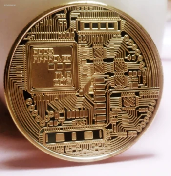 Bitcoin Gold Coin BTC Foreign Currency Thickened Fake Bit B USD World Coin US Commemorative Gift