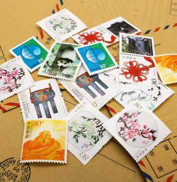 Postal Stamps Discounted 0.8 Yuan 80 Fen Face Value Mailing Stamps 1.2 Yuan 1.5 Yuan Postcard Postage International Letters