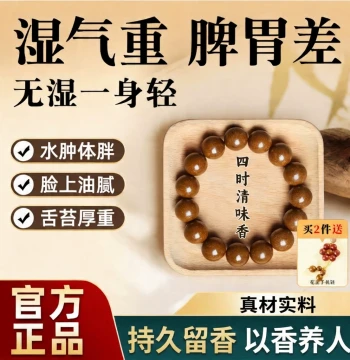 Chinese Style Medicinal Bead Bracelet Five Elements Incense Beads Traditional Intangible Cultural Heritage Handmade Unisex Wenwan Official Authentic
