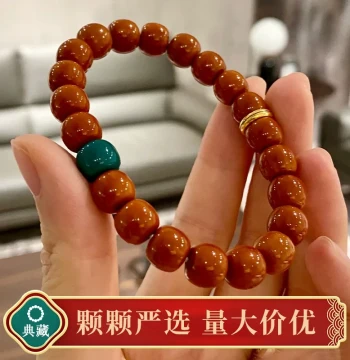Natural Old-Style Barrel Monkey Head Bracelet: Perfectly Round Carved Straight-Cut Single-Loop Wenwan Walnut Mala for Men and Women