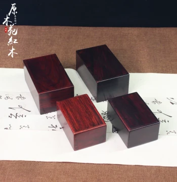 Redwood Craftwork Hong Suanzhi Secret Compartment Box Mortise and Tenon Jewelry Box Redwood Wenwan Prayer Beads Jade Seal Storage Wooden Box