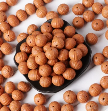 Loose Beads for DIY Monkey Head Walnut Bracelets – Men's Wild Walnut Collectible Components, Handmade Bodhi Seed Spacer Beads for Buddhist Prayer Strings