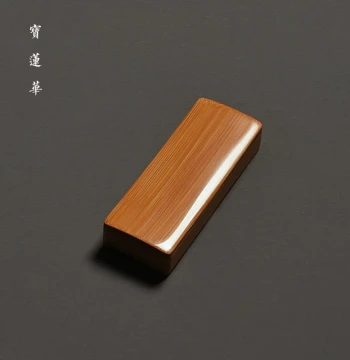 Handcrafted Ten-Thousand-Grit Polished Plain Bamboo Toothpick Box Tea Play Collectible Handheld Bamboo Seal Box Tea Ceremony Utensils
