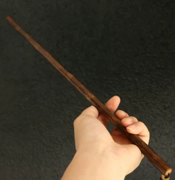 Nodeless Golden Thread Bamboo Handle Piece, Solid Dragon Blood Bamboo Hand-Rubbed Item, Handmade Polished Teaching Pointer Hiking Cane