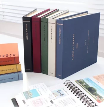 Korean Style Ticket Holder Commemorative Album Travel Ticket Life Record Photo Album Receipt Stamp Travel Collection Book