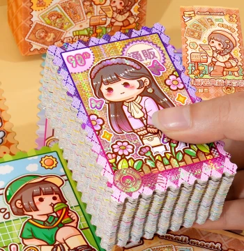 Xiao Ma Shu Card Collection, Commemorative Stamp Blind Bags, 24 Solar Terms New Merchandise, Full Box for Children and Elementary Students, Cute Toys, Commemorative Gifts, Decorative Small Cards, Nai Gai Xiong Cards and Albums