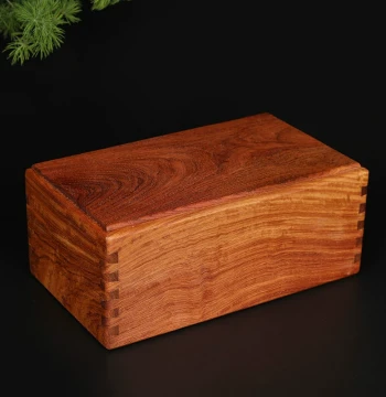 Dalguo Rosewood Desktop Sundries Storage Box, ID Document Cultural Play Seal Box, Redwood Small Wooden Box, Chinese Style Jewelry Box