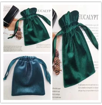 Velvet Jewelry Pouch with Drawstring, Storage Bag for Seals, Collectibles, and Small Items