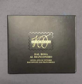 Juventus 1999 Centennial Stamp Album - Football Fan Souvenir Featuring Del Piero, Zidane, Baggio, and Platini