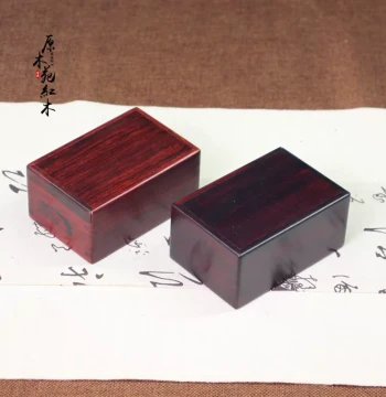Redwood Craftwork HongSuanzhi Mechanical Joint Box, Mortise-and-Tenon Jewelry Box, Redwood Wenwan Buddha Beads Jade Seal Storage Wooden Box