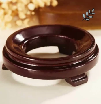 Solid Wood Base for Collectible Gourds - Elegant and Grand Stand for Crystal Balls, Egg Carvings, and Gourd Crafts