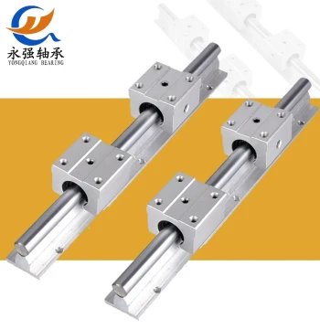 SBR Linear Rail Kit with Aluminum Support, Chrome-Plated Hardened Shaft, and Linear Motion Bearing Blocks