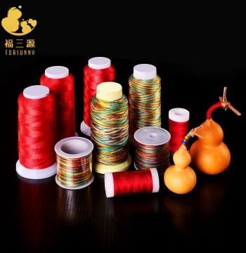 Hand-Woven Red Cord for Wenwan Gourds: Handle, Ornament, Pendant, and Dragon Head Wrapping